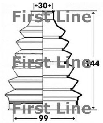FIRST LINE fcb6101 -  Пыльник, приводной вал